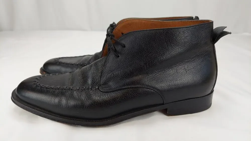 Bruno Magli Men's Leather Chukka Boot Hancrafted Made In Italy Size 8.5 M